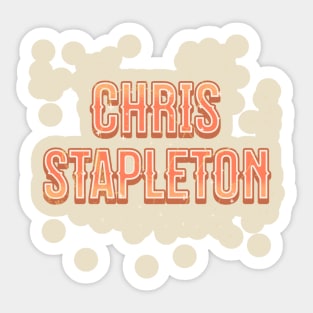 chrisText vintage Sticker